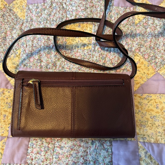 Tignanello Burgundy Leather Shoulder Bag - Picture 2 of 3